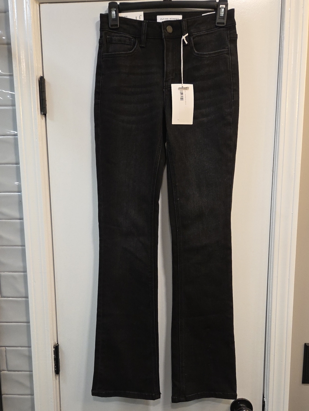 Flying Monkey Black High Rise Bootcut Jeans NWT Size 24